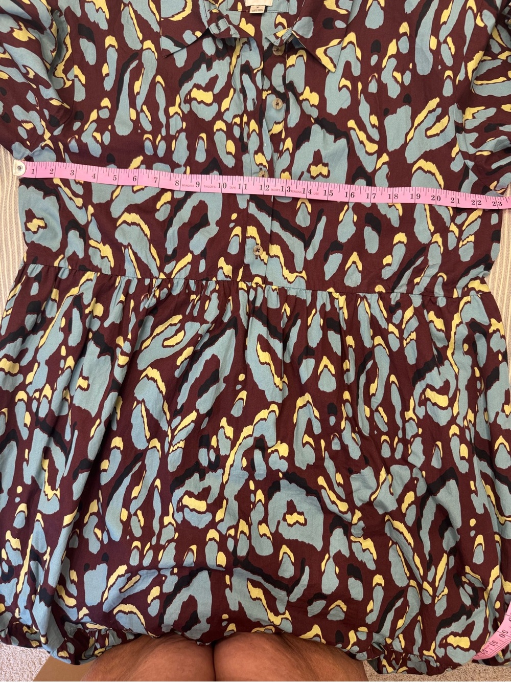 Anthropologie Maeve The Bettina Tiered Midi Shirtdress - Abstract Size XL - Picture 7 of 7